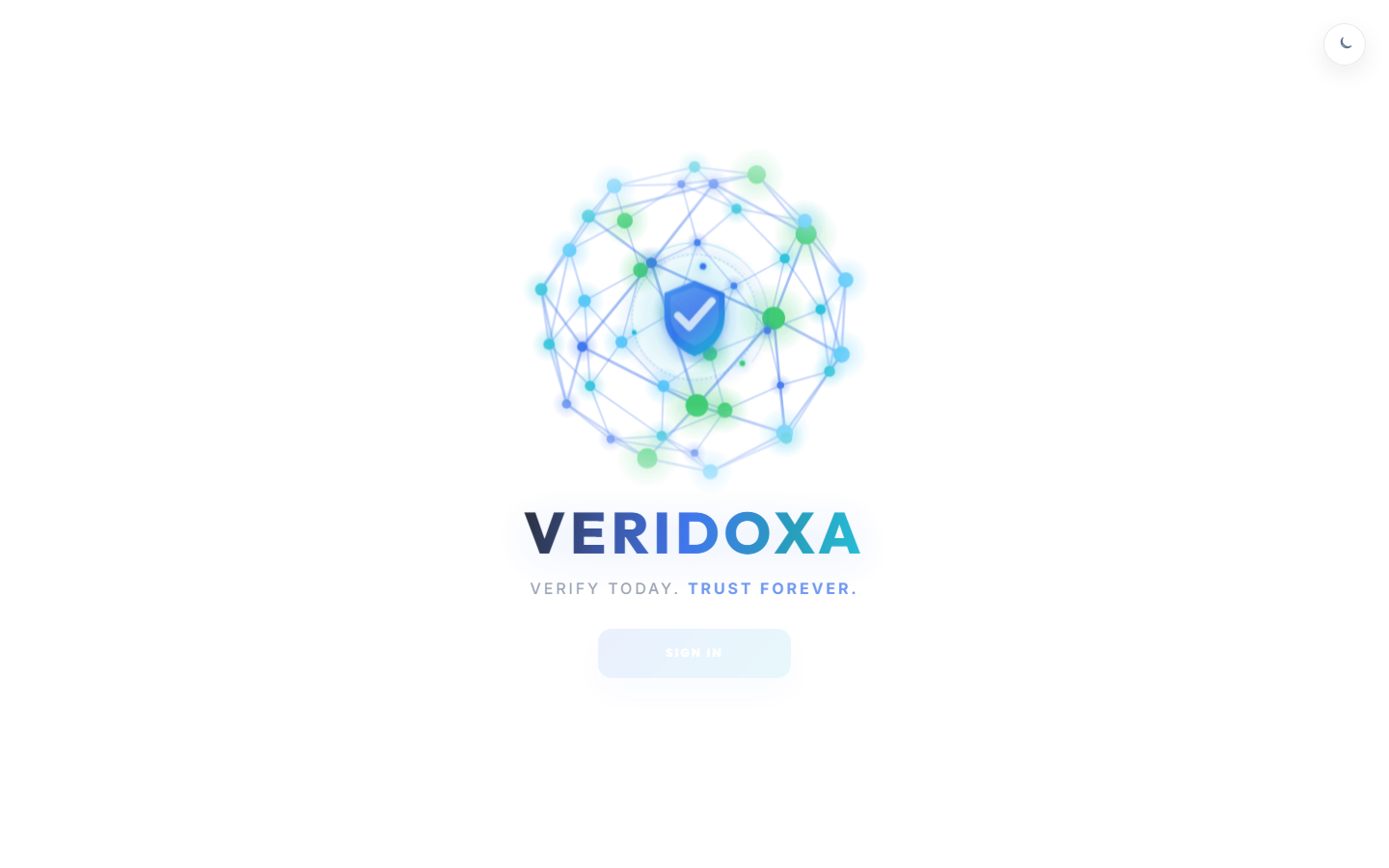 Veridoxa product landing experience
